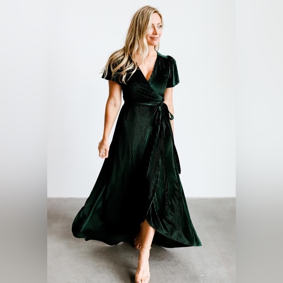 Nwt Baltic Born Andi Ribbed Velvet Wrap Dress XL - Picture 1 of 7